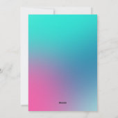 mehrfarbiges Gradient Osterfest-Foto Feiertagskarte (Rückseite)