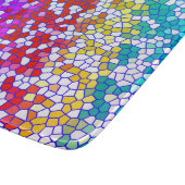 mehrfarbiges Hartglas Schneidebrett (Ecke)
