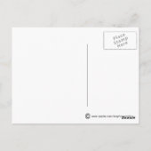 Mehrfarbiges Heißluftballon Postkarte (Rückseite)