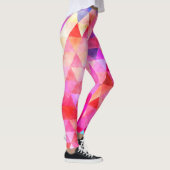 Mehrfarbiges hellrosa gemustert leggings (Rechts)
