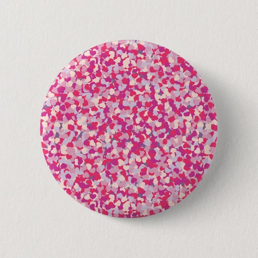 Mehrfarbiges Herz Confetti2 Button (Vorderseite)