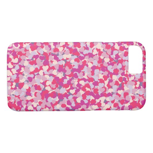 Mehrfarbiges Herz Confetti2 Case-Mate iPhone Hülle (Rückseite (Horizontal))