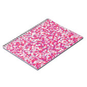 Mehrfarbiges Herz Confetti2 Notizblock (Linke Seite)