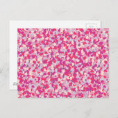 Mehrfarbiges Herz Confetti2 Postkarte (Vorne/Hinten)