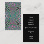 Mehrfarbiges Hologramm-Schmetterlings-Fraktal Visitenkarte (Vorne/Hinten)