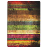 Mehrfarbiges hölzernes Muster Klemmbrett (Rückseite)