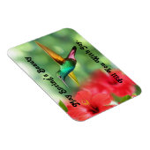 Mehrfarbiges Hummingbird Foto Magnet (Rechte Seite)