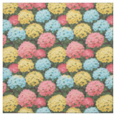 mehrfarbiges Hydrangea Stoff (Muster)