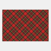 Mehrfarbiges Kariertes keltisches Weihnachtsgesche Geschenkpapier Set (Vorderseite 3)