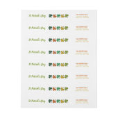 mehrfarbiges Kleeblatt, St. Patrick's Day (Bogen)