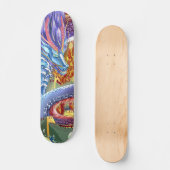 mehrfarbiges legendäres Drachenskateboard Skateboard (Vorderseite)