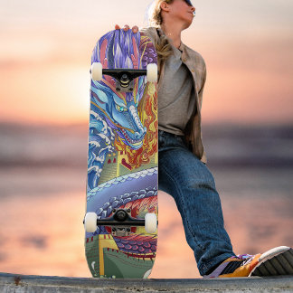 mehrfarbiges legendäres Drachenskateboard Skateboard
