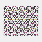 mehrfarbiges Leopard-Druckvlies Fleecedecke (Vorderseite (Horizontal))