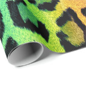 mehrfarbiges Leopardenmuster Geschenkpapier (Rolleneckpunkt)