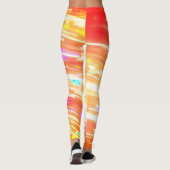 Mehrfarbiges Lichtwirbel Leggings (Rückseite)