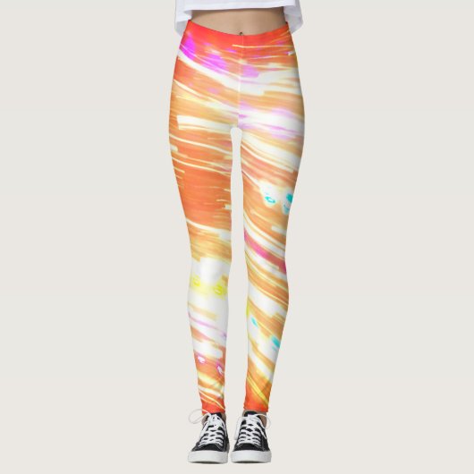 Mehrfarbiges Lichtwirbel Leggings (Vorderseite)