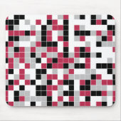 Mehrfarbiges Magenta Black Geometric Mousepad (Vorne)