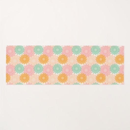 Mehrfarbiges Mandala Illustrationsmuster Yogamatte (Vorderseite (Horizontal))