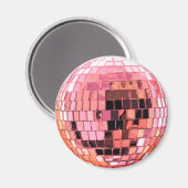 Mehrfarbiges metallisches Disco-Ball Magnet (Vorderseite/Rückseite)