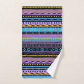 Mehrfarbiges, modernes Set für Badehandtücher (Handtuch)