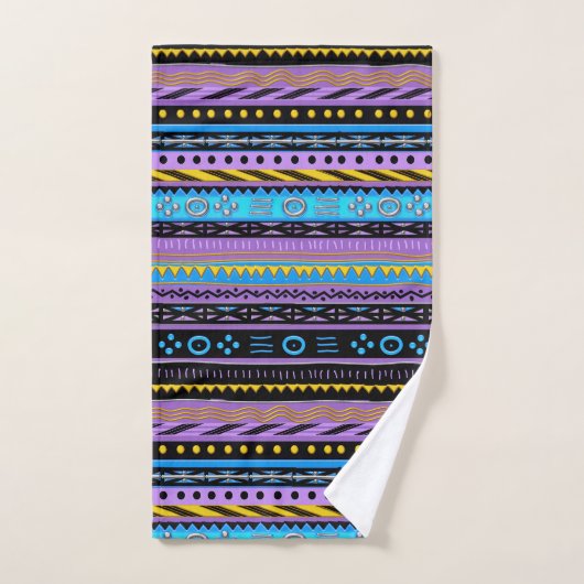 Mehrfarbiges, modernes Set für Badehandtücher (Handtuch)