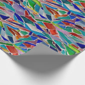 mehrfarbiges Mosaik Geschenkpapier (Ecke)