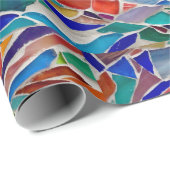 mehrfarbiges Mosaik Geschenkpapier (Rolleneckpunkt)