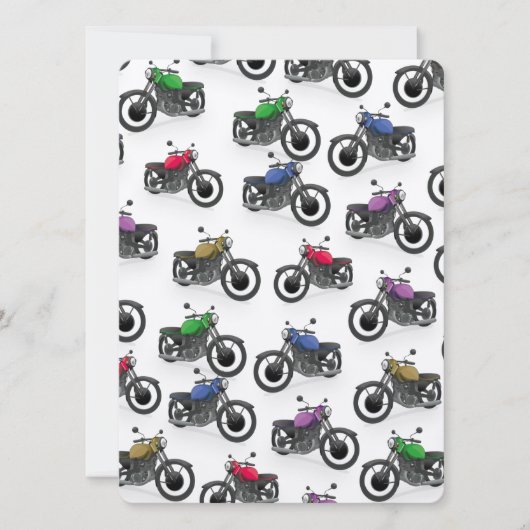 mehrfarbiges Motorradmuster (Vorderseite)