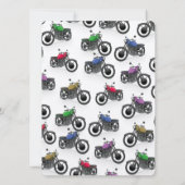 mehrfarbiges Motorradmuster (Rückseite)