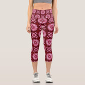 mehrfarbiges Muster Capri Leggings (Vorderseite)