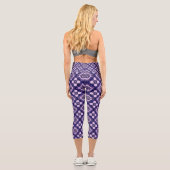 mehrfarbiges Muster Capri Leggings (Rückseite)