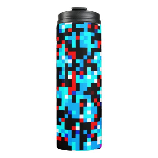 Mehrfarbiges Muster Cool Thermosbecher (Vorderseite)