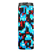 Mehrfarbiges Muster Cool Thermosbecher (Rückseite)