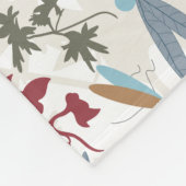 Mehrfarbiges Muster für Libellen Fleecedecke (Ecke)