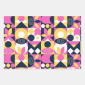 mehrfarbiges Muster Geschenkpapier Set (Vorderseite 2)