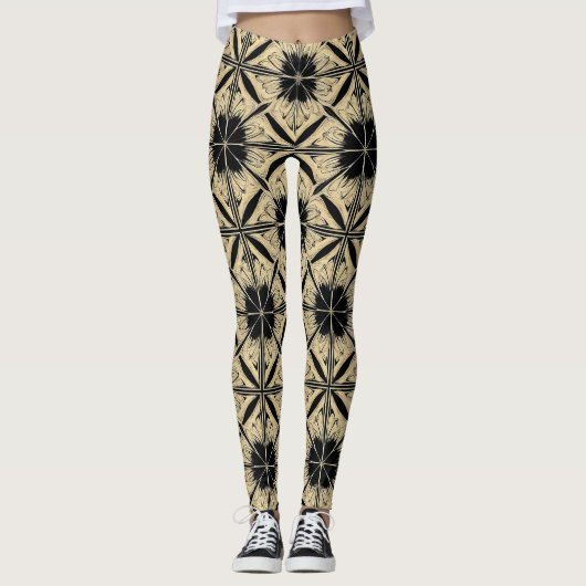 mehrfarbiges Muster Leggings (Vorderseite)