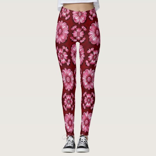 mehrfarbiges Muster Leggings (Vorderseite)