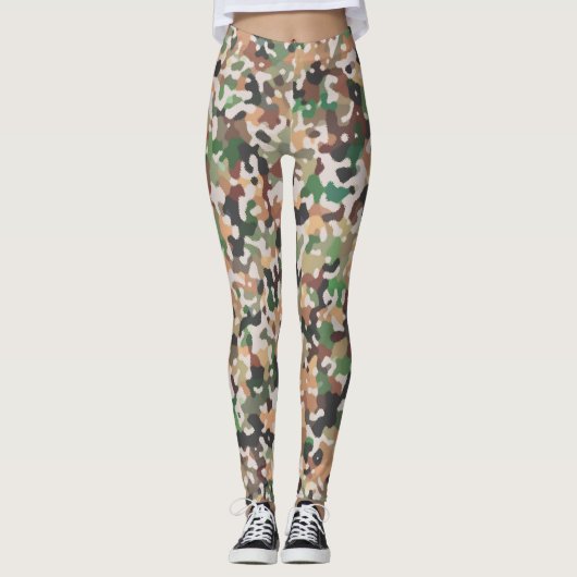 mehrfarbiges Muster Leggings (Vorderseite)