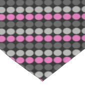 Mehrfarbiges Muster Retro Sixties Polka Dots Grau Tischdecke (Schrägansicht)