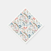 Mehrfarbiges Muster Serviette (Ecke)