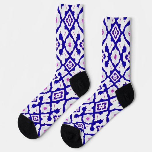 mehrfarbiges Muster Socken (Linkes Detail)