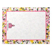 Mehrfarbiges Paint-Spritzer-Lehrer Notepad Notizblock (Vorderseite)