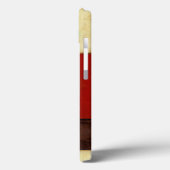 mehrfarbiges Paneelgemälde mit braunem Leaf Case-Mate iPhone Hülle (Rückseite / Links)