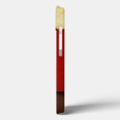 mehrfarbiges Paneelgemälde mit braunem Leaf Case-Mate iPhone Hülle (Rückseite / Links)