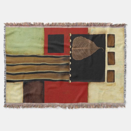 mehrfarbiges Paneelgemälde mit braunem Leaf Decke (Vorderseite)