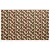 mehrfarbiges Paneelgemälde mit braunem Leaf Stoff (Yard (91,4 cm))