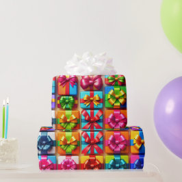 mehrfarbiges Papier für Geschenkboxen und Bows Geschenkpapier