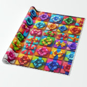 mehrfarbiges Papier für Geschenkboxen und Bows Geschenkpapier (Ungerollt)