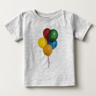 Mehrfarbiges Party Balloons Baby T-shirt