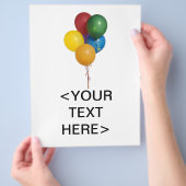 Mehrfarbiges Party Balloons Flyer (Hand)